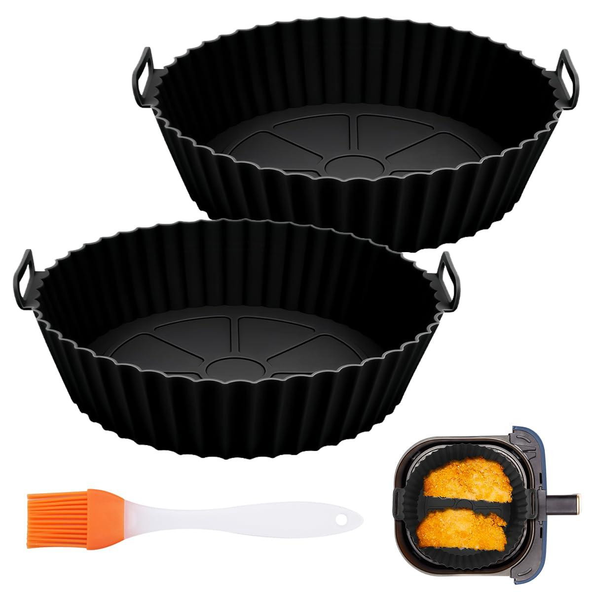 Dripio 2-delige siliconen bakvormen voor airfryer, 20 cm