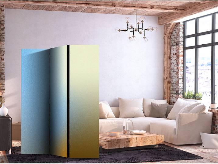 Paravent acoustique dynamique Autres Bleu 135 x 172cm