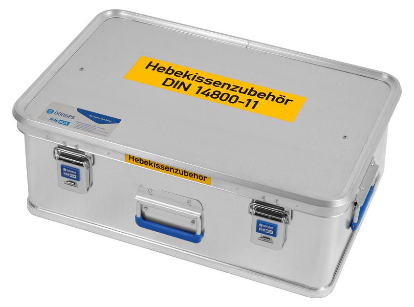 Dönges FireBox leer, 600 x 400 x 220 mm, Hebekissenzubehör (Alubox)