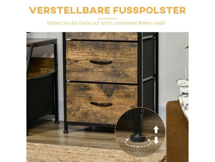 Feuille épaissie Armoire de rangement avec 3 tiroirs dépôt Armoire de rangement avec armature en acier Armoire pour chambres à co