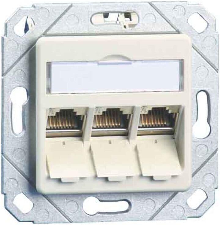 BTR NETCOM Anschlussdose C6Amodul Upk 3Port 270 Upk,rws TN C6Amod-3UPk-270rw ; Metz Connect (130B12D31102E90)