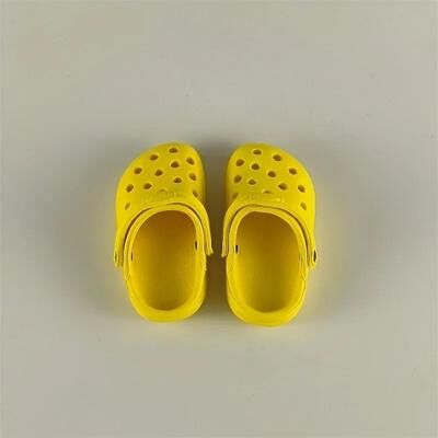 Uplift Essentials "Miniature ""Croc Style"" Silicone Shoe Pendants & Pet Toys yellow"