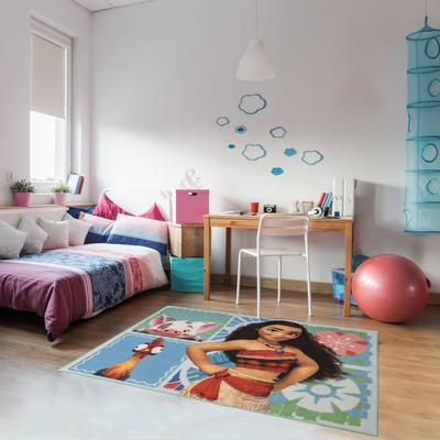"Licensed Disney Moana and Friends Youth Digital Printed Area Rug - 4'6"" x 6'6"""