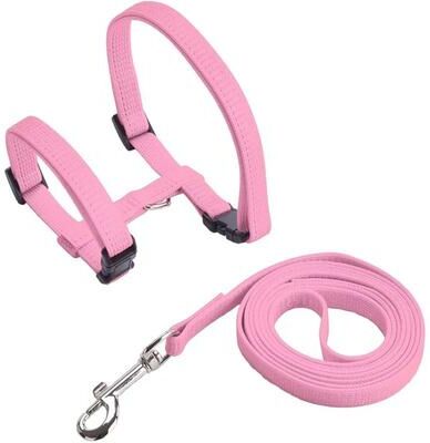 Uplift Picks Adjustable Sphynx Cat Harness And Leash Set For Comfortable Outdoor Walking And Training pink within 4kg