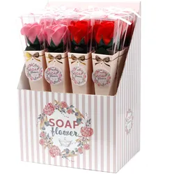Ready to Retail Soap Flower - Medium Rose