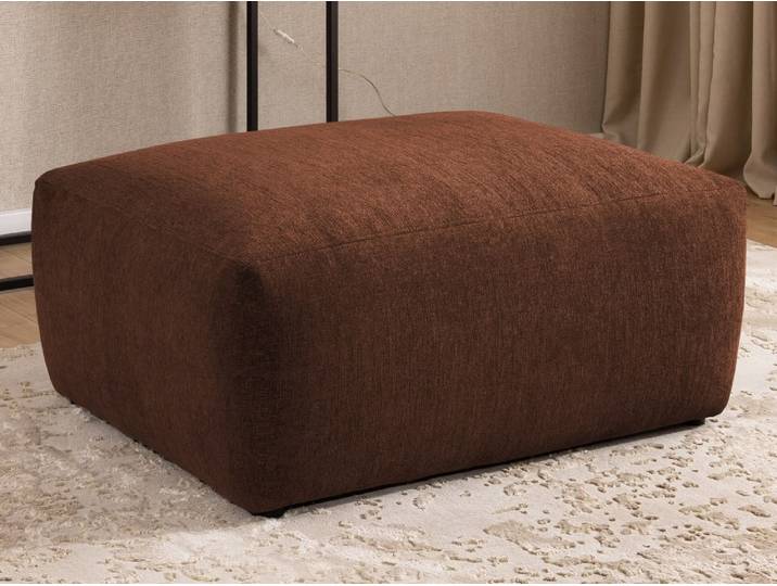 Repose-pieds en tissu structuré 102x76x42 cm