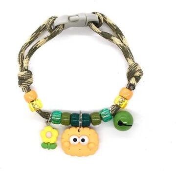 Uplift Essentials Fashion Braided Pet Necklace With Lucky Bell style H