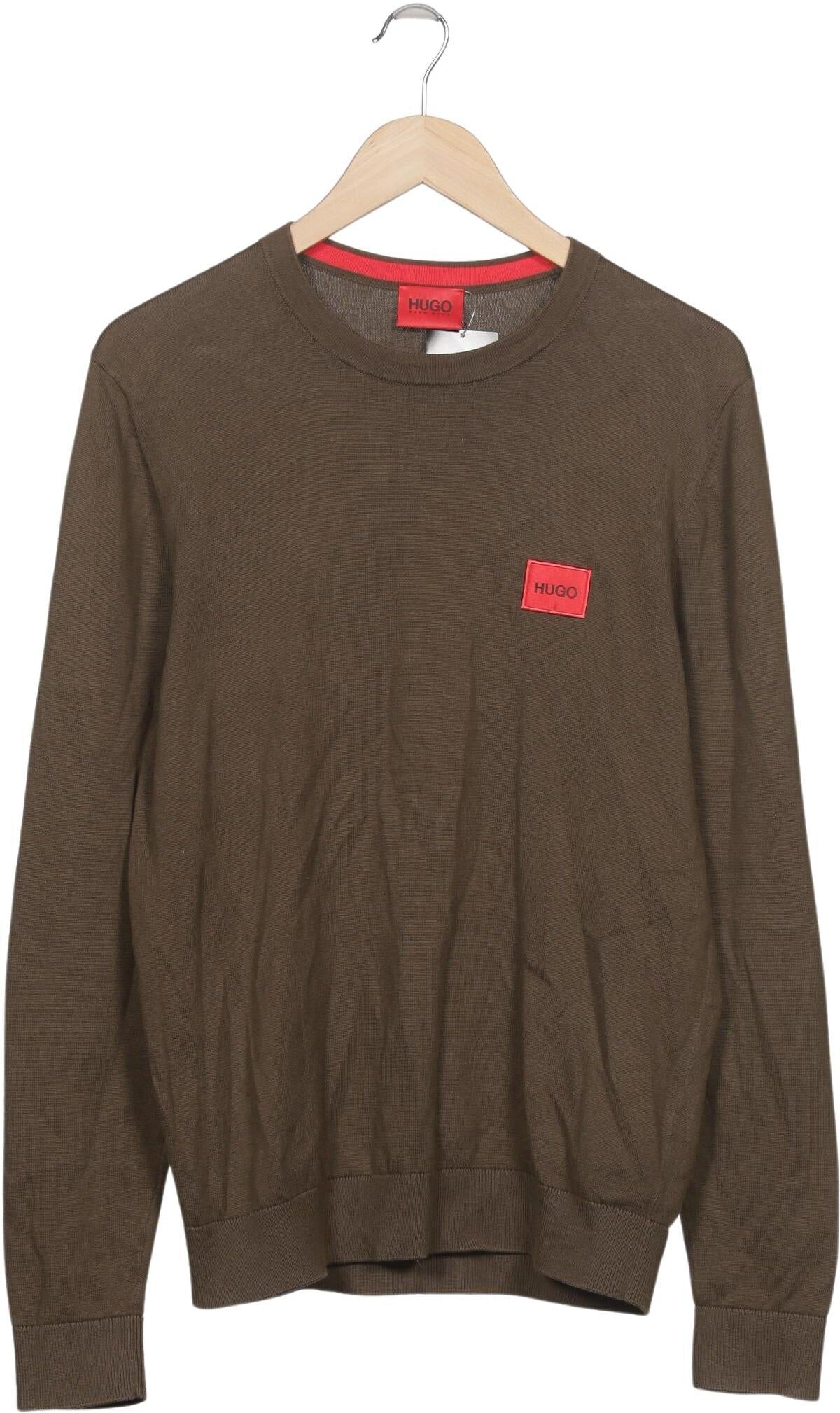 Hugo by Hugo Boss Herren Pullover, Braun, Gr. M, Baumwolle - Second Hand