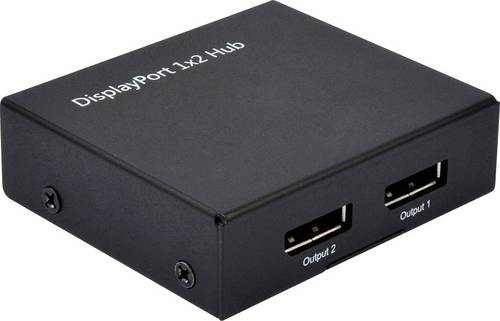 Value 14.99.3590 DisplayPort-Splitter 3840 x 2160 Pixel Schwarz