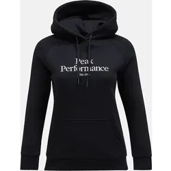 PEAK PERFORMANCE Herren Sweatshirt W Original Hood-BLACK, Größe S in Schwarz Schwarz