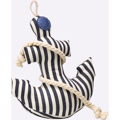 Türstopper HEINE HOME, schwarz-weiß (blau, ecru), B:27cm H:30cm T:12cm, Baumwolle, Kunststoff, Polyester, Türstopper