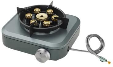 Uplifted Finds 7 Core High Power Camping Stove Strong Fire Portable Windproof Gas Burner rotary Switch