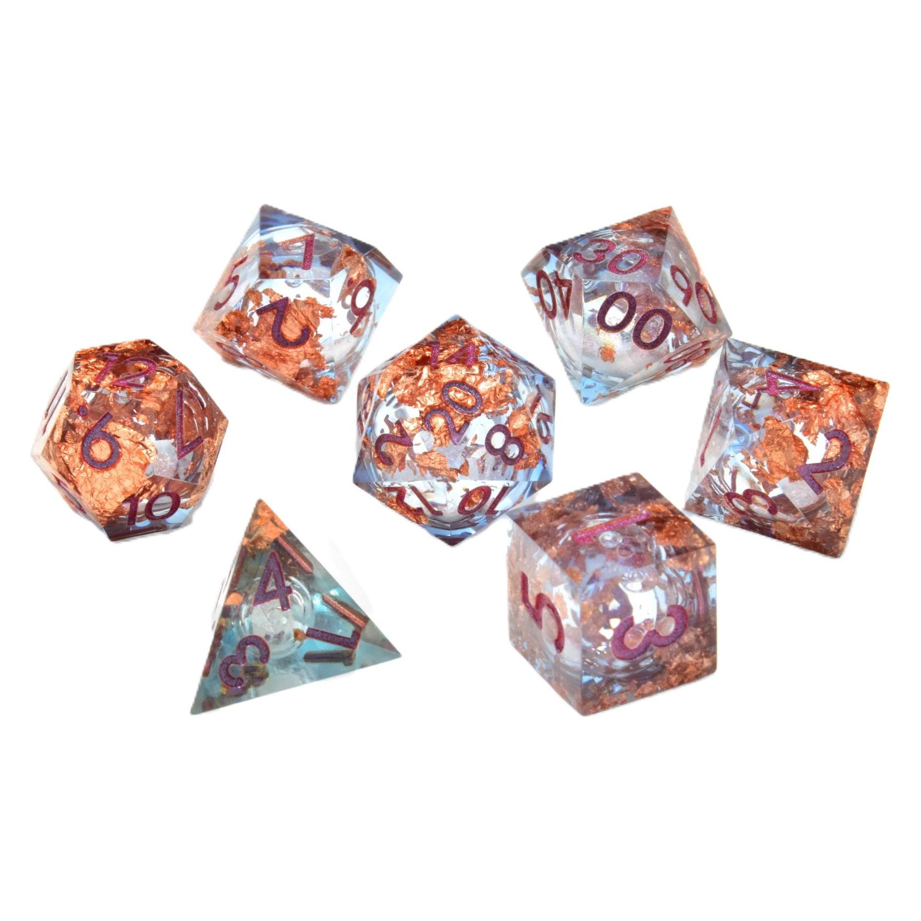 Glass Staff Seraphic Reverie Liquid Core RPG Dice Set (CS-DC-L37-SERAREV-8721117601851)