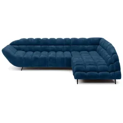 Ecksofa Gappa Stoff Blau