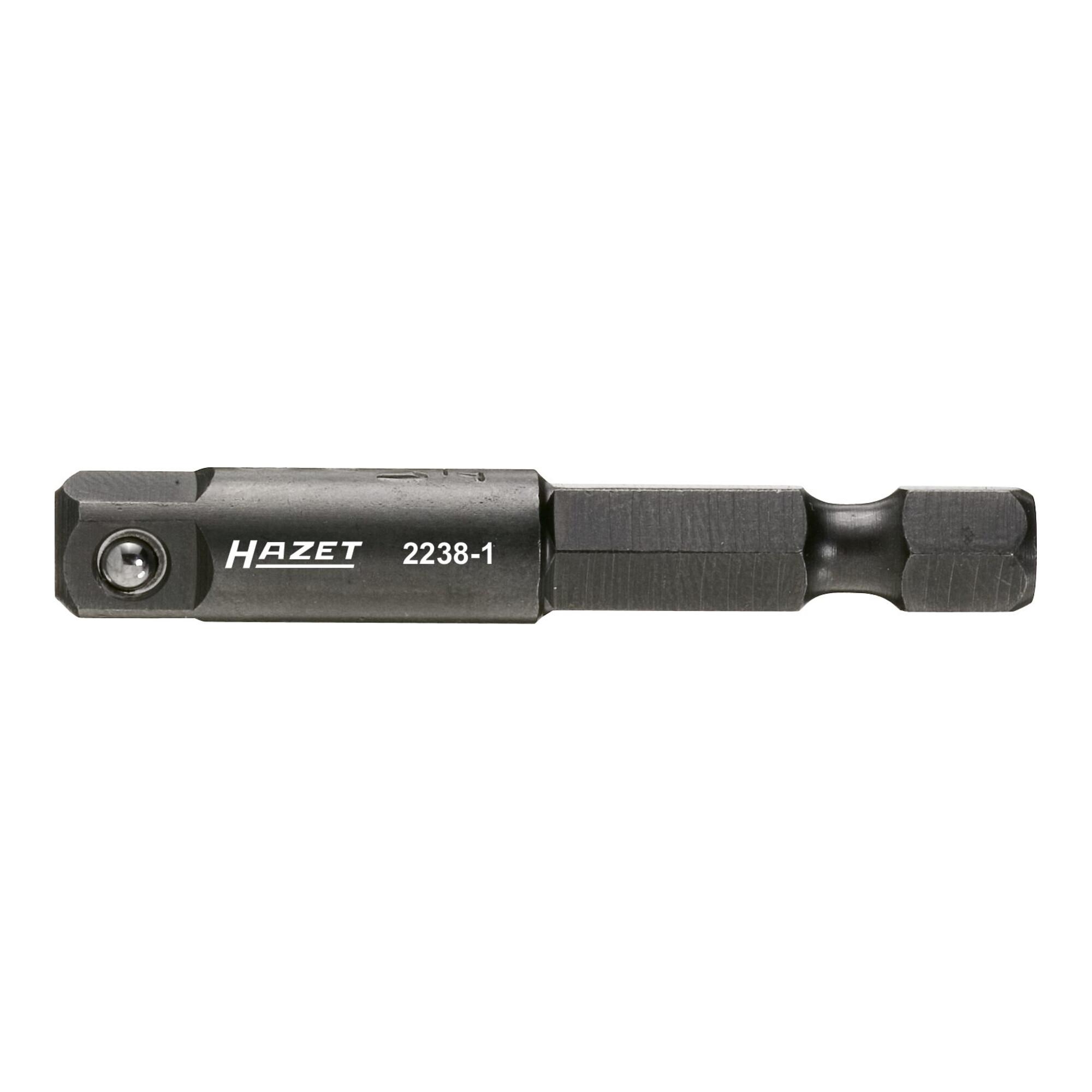 HAZET Adapter 2238-1 Sechskant massiv 6,3 (1/4 Zoll) Vierkant massiv 6,3 mm (1/4 Zoll))