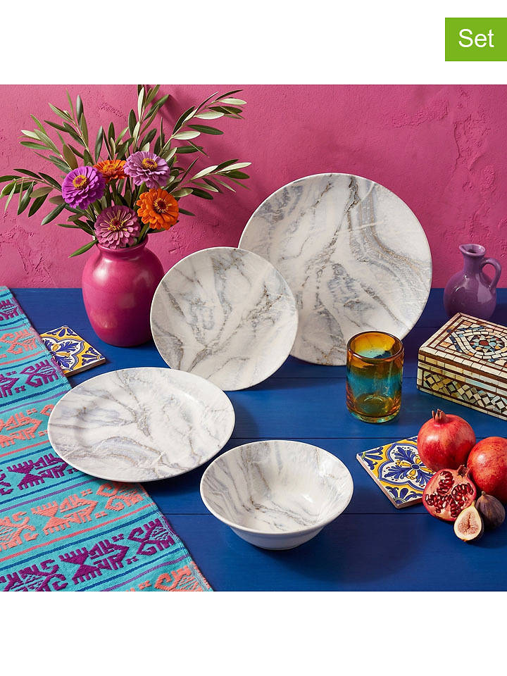 HAUTES COULEURS 24tlg. Tafelservice in Grau - onesize