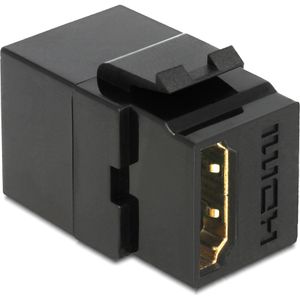 DeLock Keystone-Modul 86366, schwarz, HDMI 2.0, für HDMI-Kabel, Kunststoff