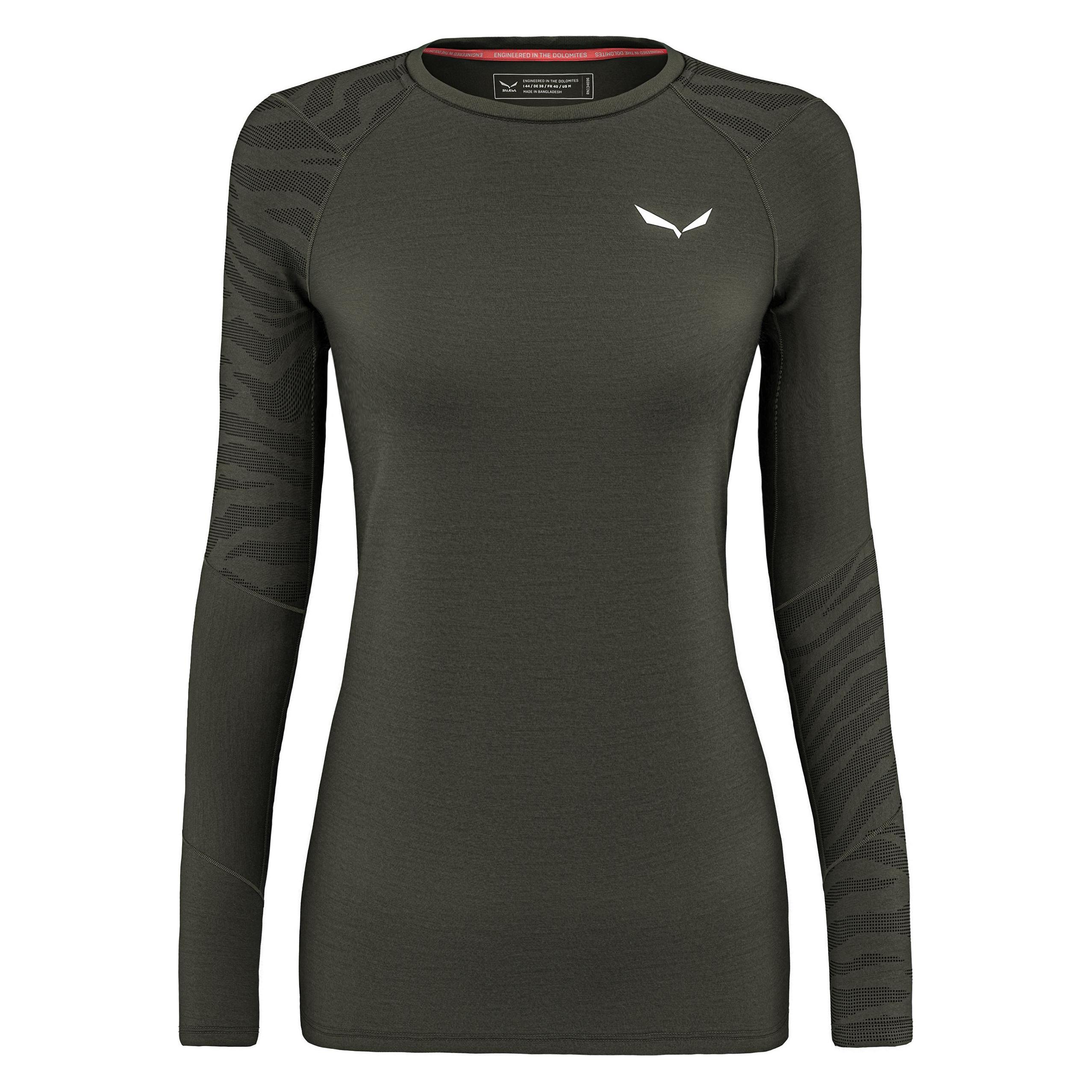 Salewa Cristallo Warm Alpine Merino Responsive Langarm Baselayer Da (38) (649487)