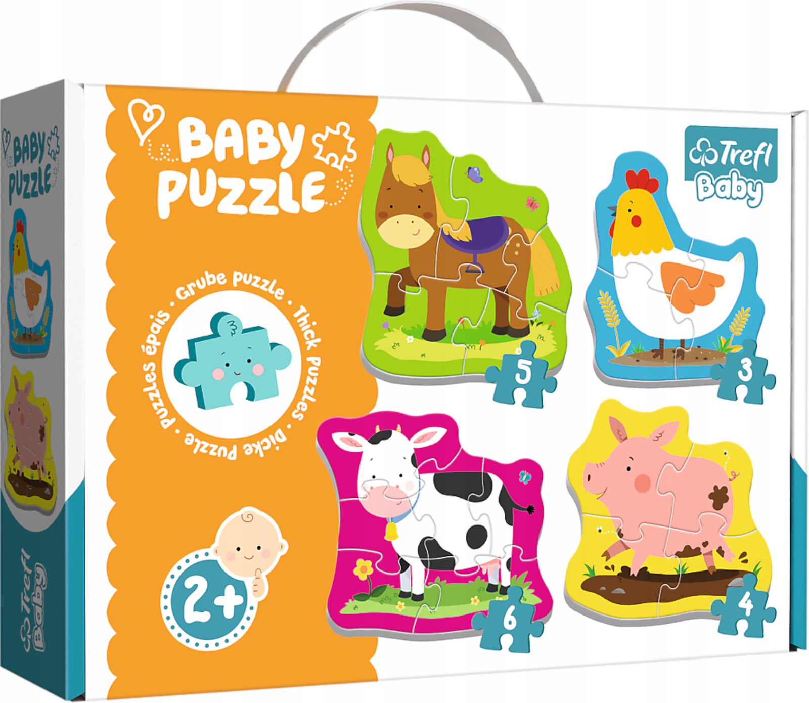 Trefl Baby Classic Puzzel - Dieren op het platteland - 36070