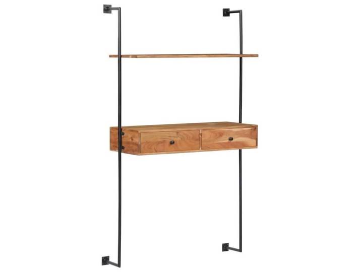 Bureau mural 90x40x170 cm Bois d'acacia solide 247694