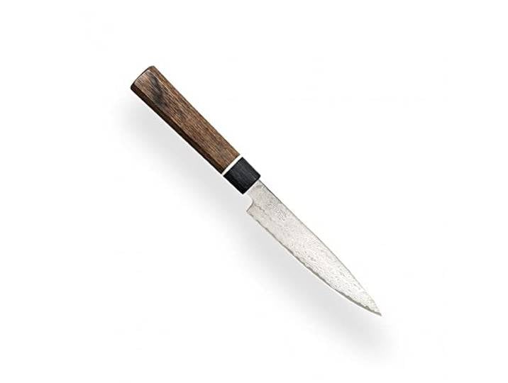 Suncraft SXLBD-02 VG-10 Black Damascus Petty messer - Kern aus japanischem VG-10 Stahl zwischen 66 Schichten aus 2 rostfreien Damaststählen und ergonomischem Griff, Klinge 120 mm
