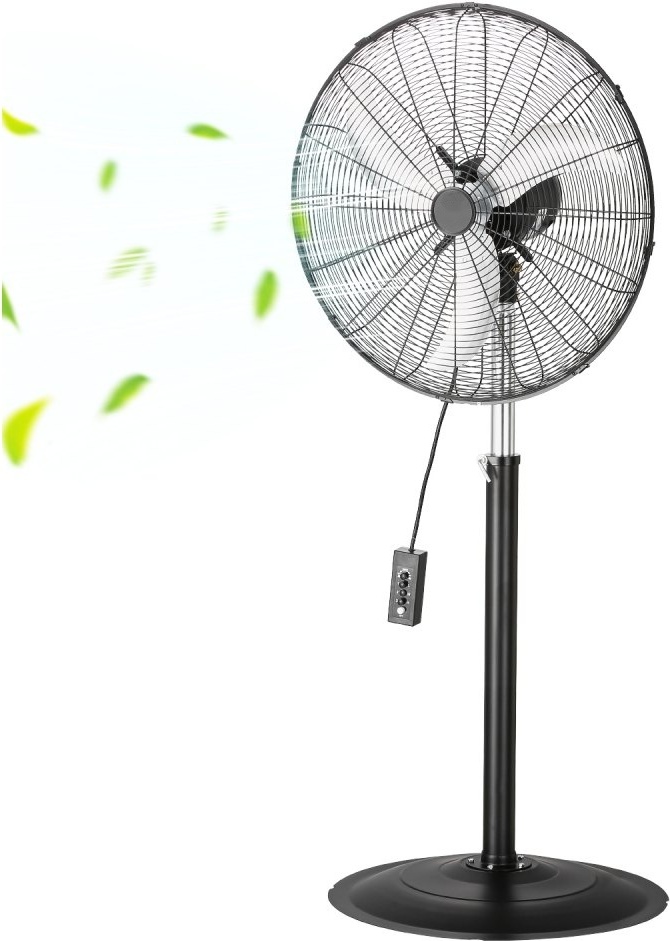 670 mm Standventilator - 3 Geschwindigkeitsstufen - Höhenverstellbar von 131 bis 193 cm - Ventilator Standgerät