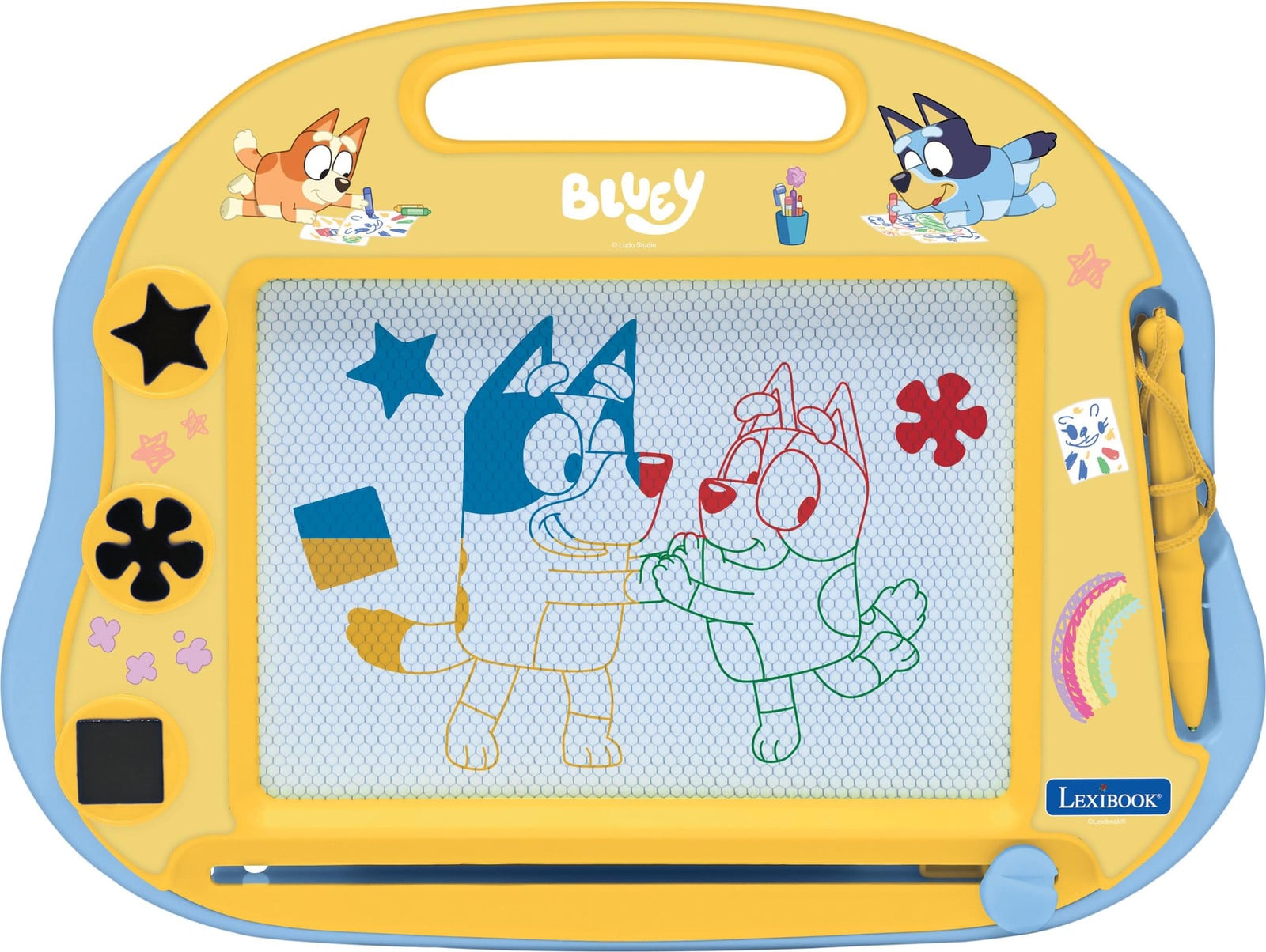 Lexibook A5 Magic Slate met magnetische accessoires voor tekenen in kleur Bluey