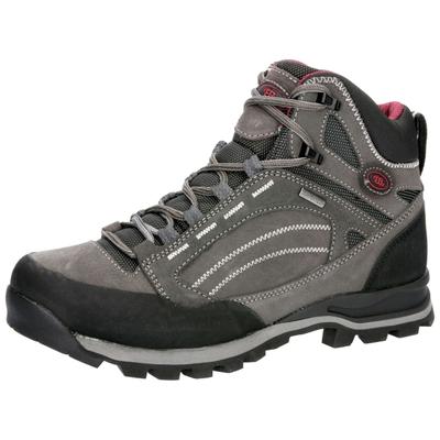 Wanderstiefel BRÜTTING "Outdoorstiefel Mount Mangu High", Damen, Gr. 36, Textil, grau, Veloursleder, Schuhe Wanderstiefel