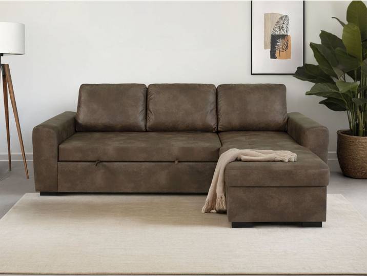 OTTO home Ecksofa Poll L-Form, B: 245 cm, mit Schlaffunktion & Bettkasten