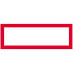 Schild Brandschutzzeichen - zur Selbstbeschriftung, Alu, 297x105 mm