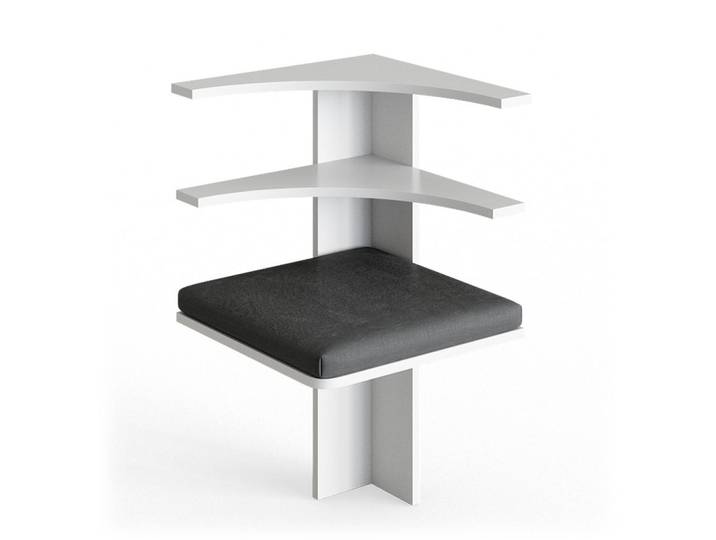 Vicco Esszimmer-Eckbank Roman Weiß 43.5 x 43.5 cm, Rechteckig, 43.5x78x43.5 cm, Esszimmer, Bänke, Sitzbänke