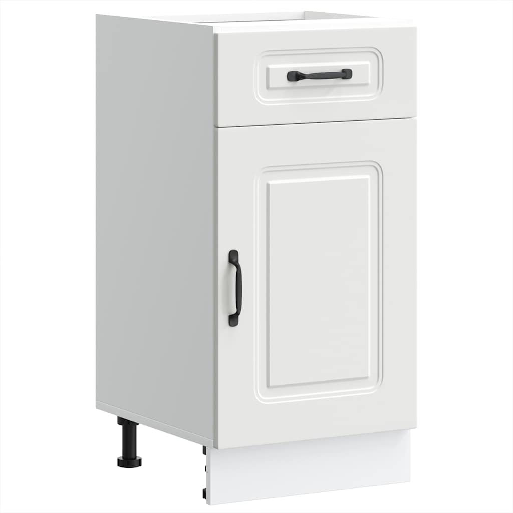 17 Stories Kitchen Base Cabinet Kalmar Engineered Wood White;Weiß 81.5cm H x 40cm W x 46cm D