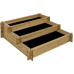 Lemodo Stufenhochbeet aus Holz, Pflanzkasten