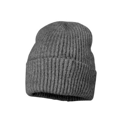 Strickmütze CAPO, Damen, grau (granite), Strick, Materialmix, Mützen Strickmütze, Dezente Melange-Töne, Grobstrick