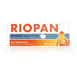 RIOPAN MAGENTABLETTEN - Bei Sodbrennen 20 St Kautabletten