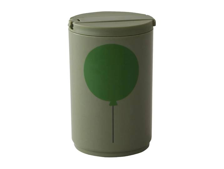 Design Letters Mug thermos avec paille 33 cl Design Letters Vert forêt