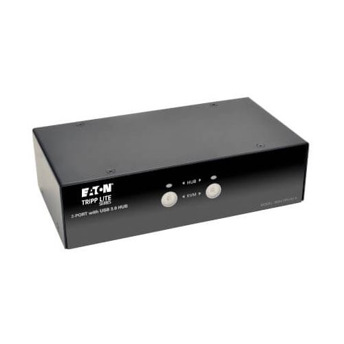 Eaton Tripp Lite 2-Port DisplayPort KVM Switch w/Audio, Cables and USB 3.0 SuperSpeed Hub - KVM-/Audio-/USB-Switch - 2 x KVM/Audio/USB - 1 lo