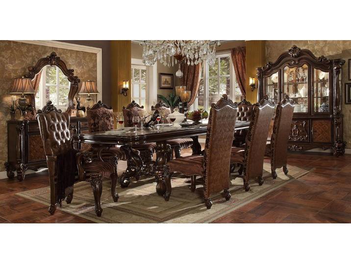 JVmoebel Esszimmer-Set Elegantes Esszimmer Set aus Holz mit stilvollen Stühlen, (Esszimmer-Set, Küchen-Set), Made in Europa