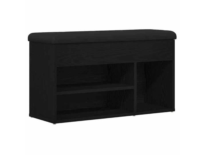 Noir Banc coffre - Banc à chaussures Noir 80x30x45 cm Bois d'ingénierie m7817