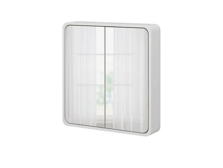Vicco Badspiegelschrank Arla , Weiß/Eiche 60 x 60 cm 2 Türen · 2 Ablagefächer · Große Spiegelfläche · Für Kosmetik & Pflegeprodukte · Über dem Waschbecken