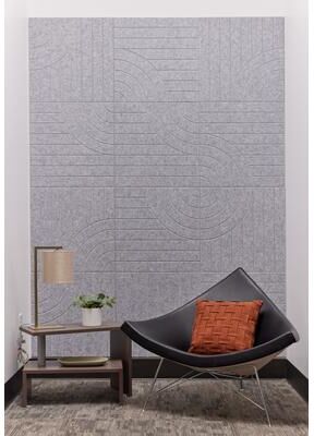 Felt Right Tangent Nickel   Sound Dampening Pinnable Tiles