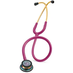 3M Littmann CLASSIC III Monitoring Stethoskop Regenbogen Edition Schlauch himbee...