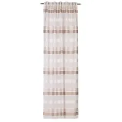 Gözze Fertiggardine Nebos 140 x 245 cm Polyester Grau Schlamm