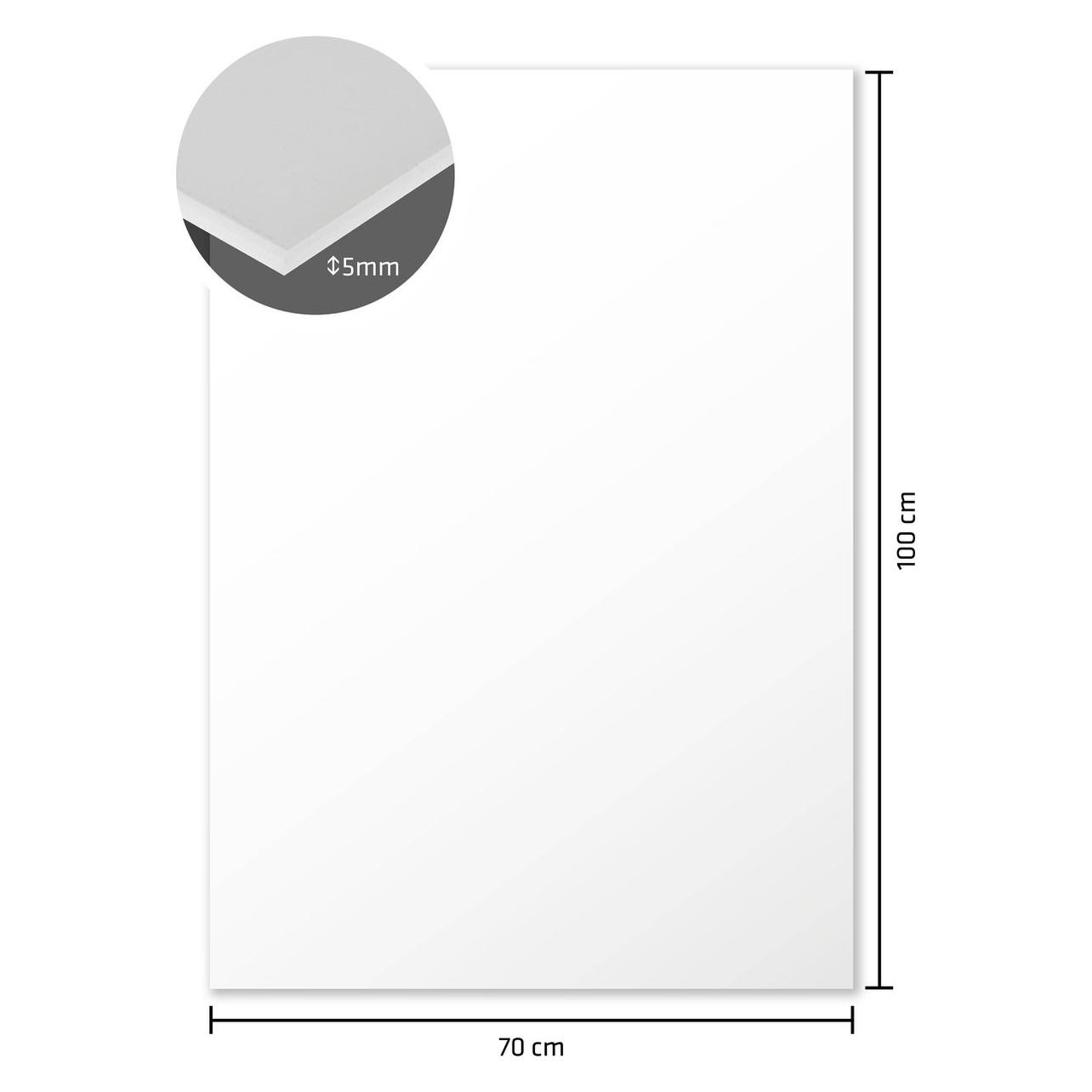 Kangaro foamboard - 70 x 100 cm - 5mm - wit - doos van 10 stuks - K-0075-006 (K-0075-006)