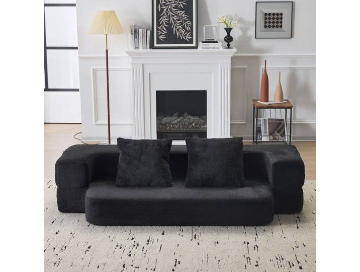 sofa bed- Zukavenir- multifunctional two-in-one high-density memory foam soft and easy-care fabric- L190xP52xH48cm