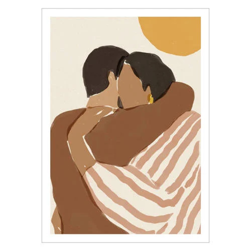 Poster met lijst Sacrée Frangine Love Language 70 x 100 cm