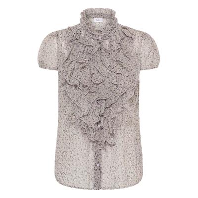 Langarmhemd SAINT TROPEZ "Damen Langarm - Hemd LiljaSZ", Damen, Gr. M, N-Gr, lila (lila cottage blooms), Obermaterial: 100% Polyester PES., Hemden