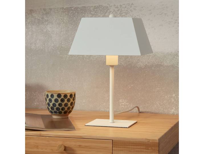 IT´S ABOUT ROMI Tischlampe Perth, weiß / opal, für Flurbereich, Metall, Modern, Tischlampe