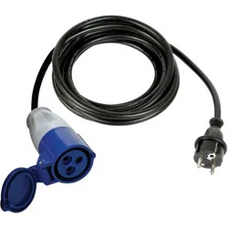 Velleman, Verlängerungskabel, KABEL - SCHUKO-STECKER AUF CEE-KUPPLUNG - 3 m (3 m)