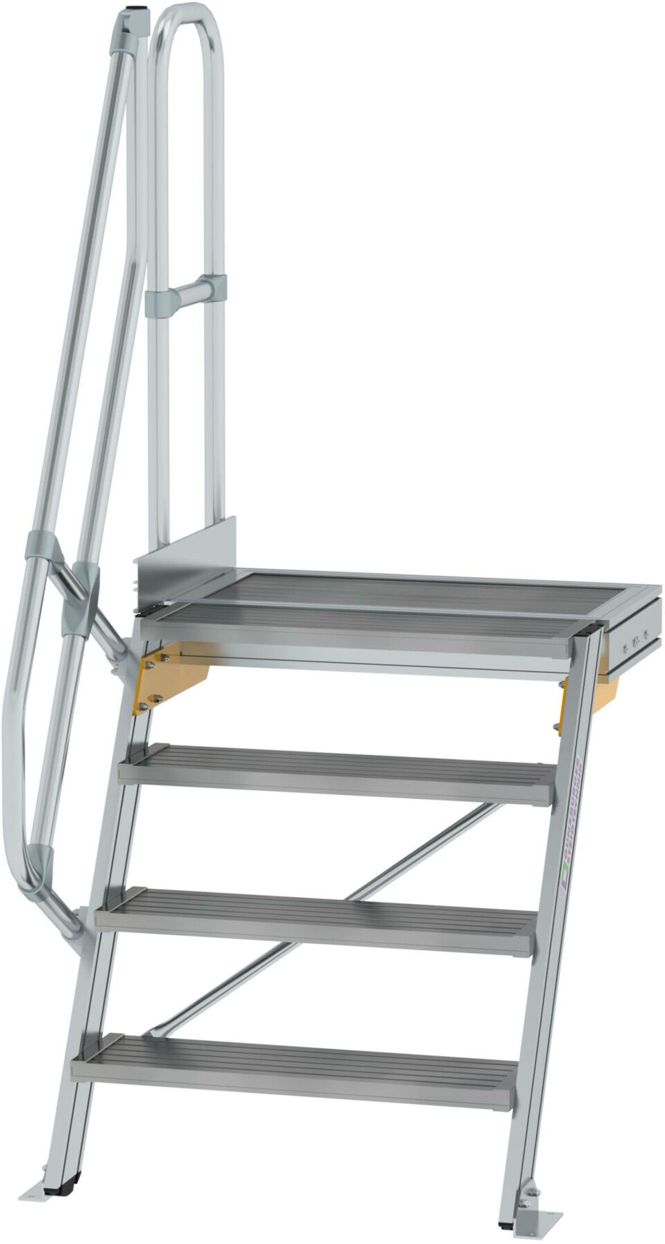 MUNK Aluminium-Treppe Plattform 60° 4 Stufen (600384)